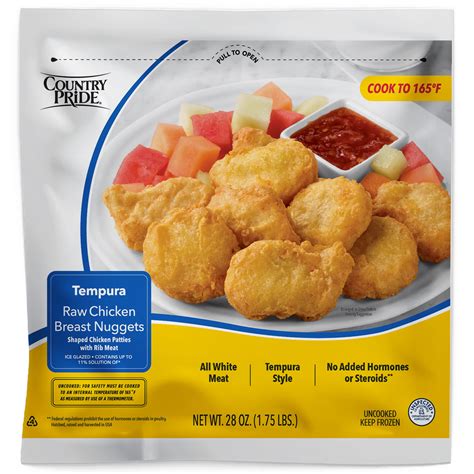 Country pride tempura chicken nuggets. Things To Know About Country pride tempura chicken nuggets. 